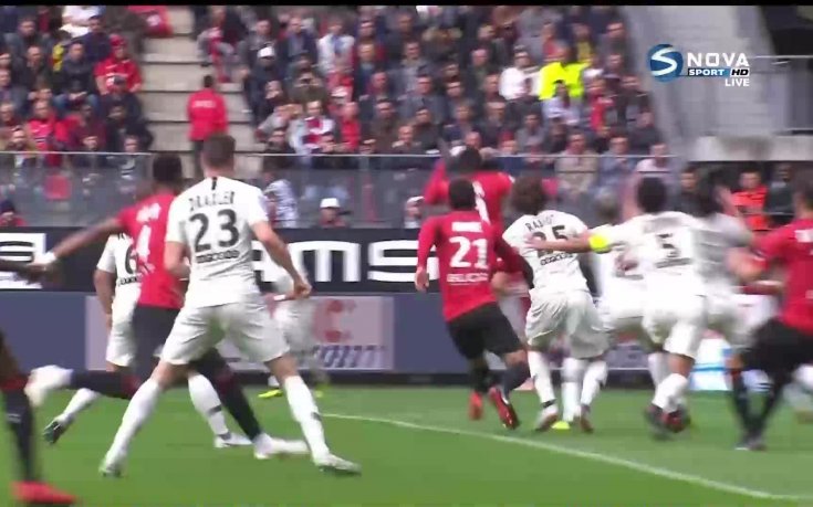 ПСЖ се самонаказа конфузно на гости на Рен