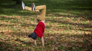 есен времето дете листа