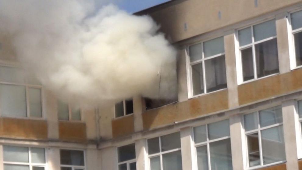  пожар учебно заведение Русе 