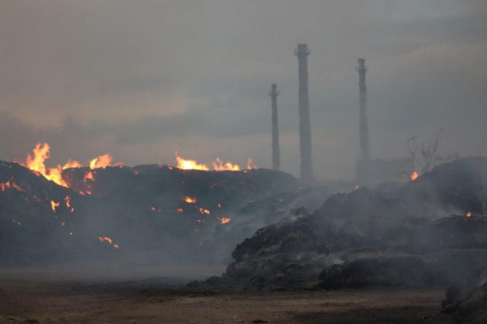  пожар Топлоелектрическа централа Сливен 