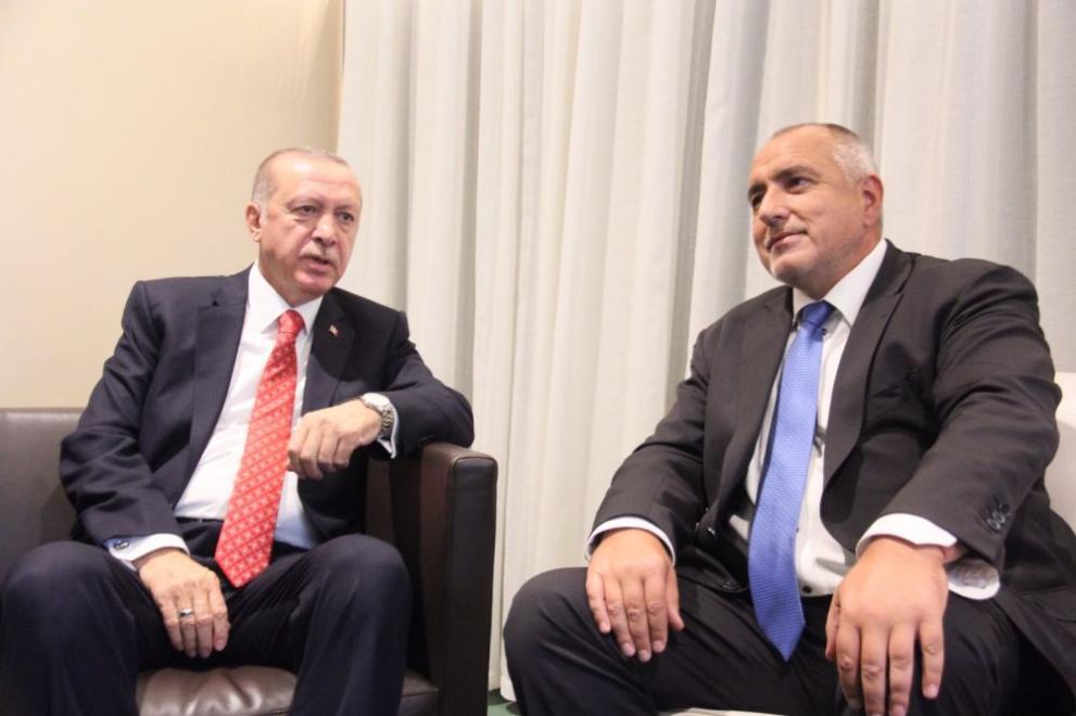 Президентът на Турция Реджеп Тайип Ердоган и лидерът на ГЕРБ Бойко Борисов