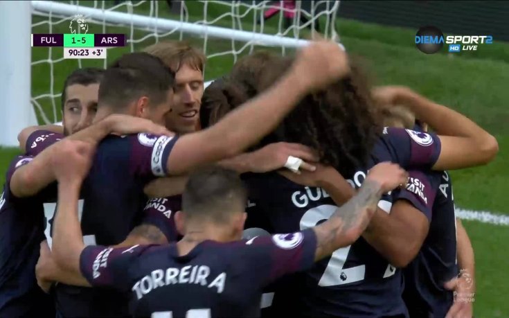 Пети гол Арсенал