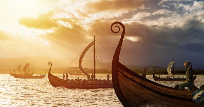 Археолози откриха следи от викингски кораб, заровен в земята в
