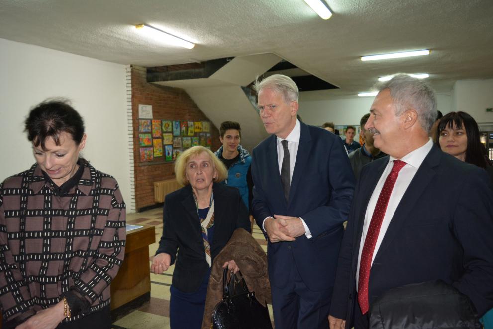Посрещането на гостите от кмета Златко Живков