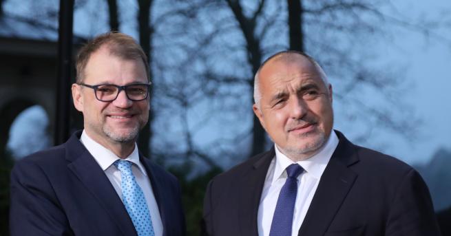 Премиерът Бойко Борисов се срещна с финландския министър председател Юха Сипиле