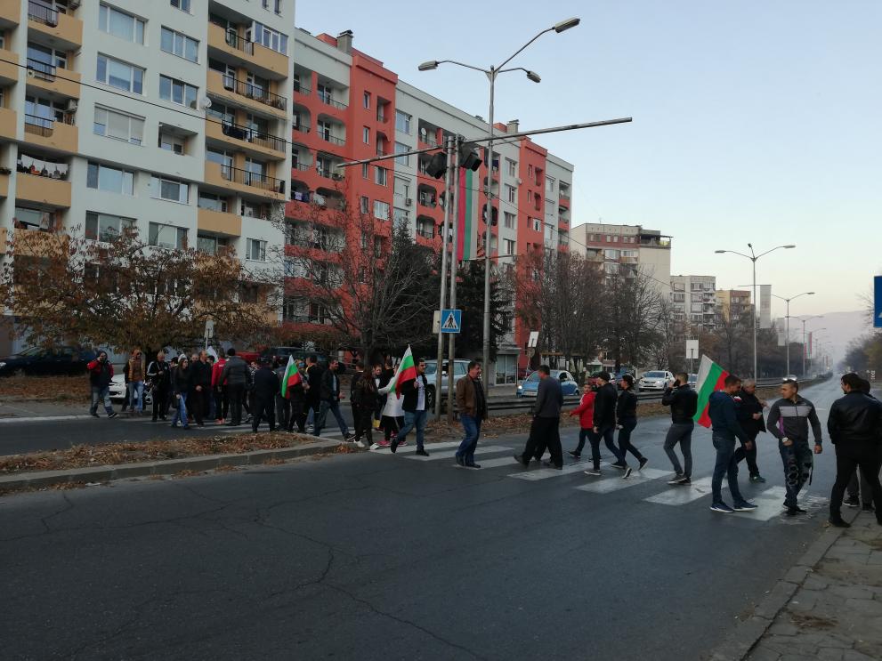 Протестът в Кюстендил с финална блокада на пътя за София и Дупница