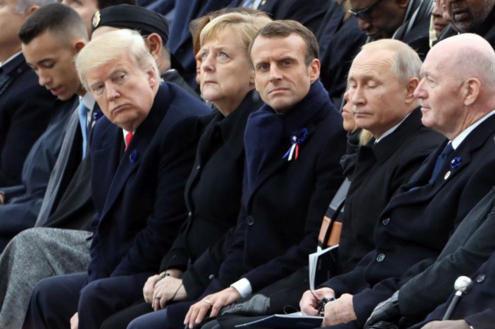  Тръмп и Путин в Париж 