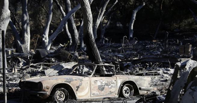 Броят на загиналите при пожара в Северна Калифорния достигна 42