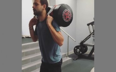 Григор Димитров не щади усилия във фитнеса