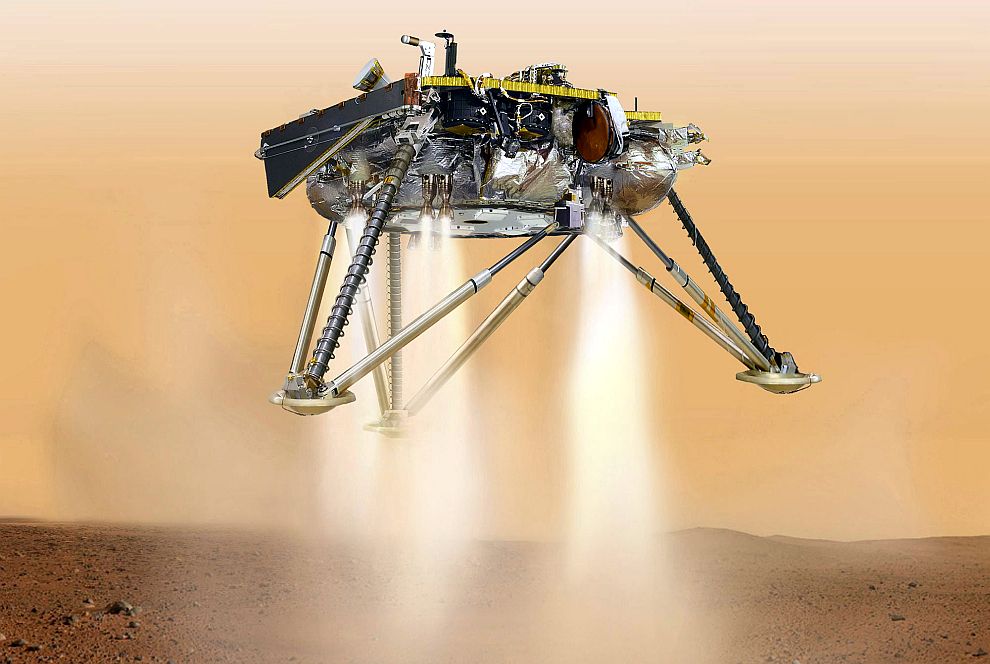 InSight е трикрак еднорък геолог, който ще копае надълбоко и ще се ослушва за трусове на Марс