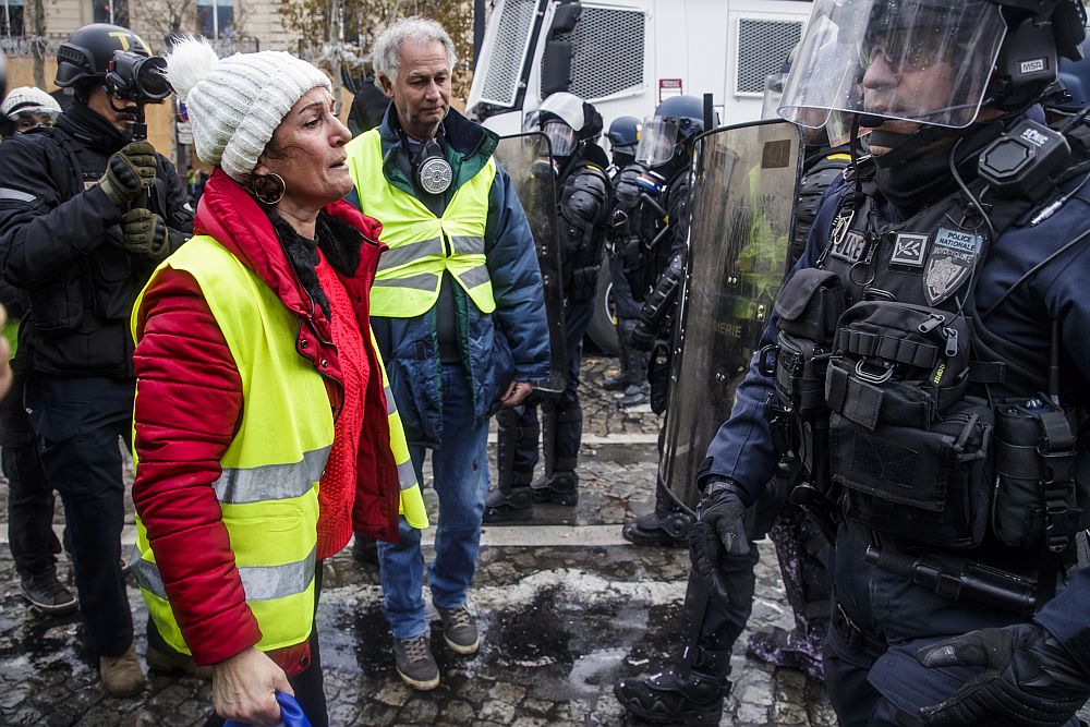 Протест в Париж