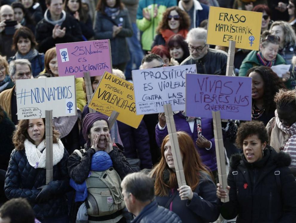  Масов митинг в Испания против насилието над дами 