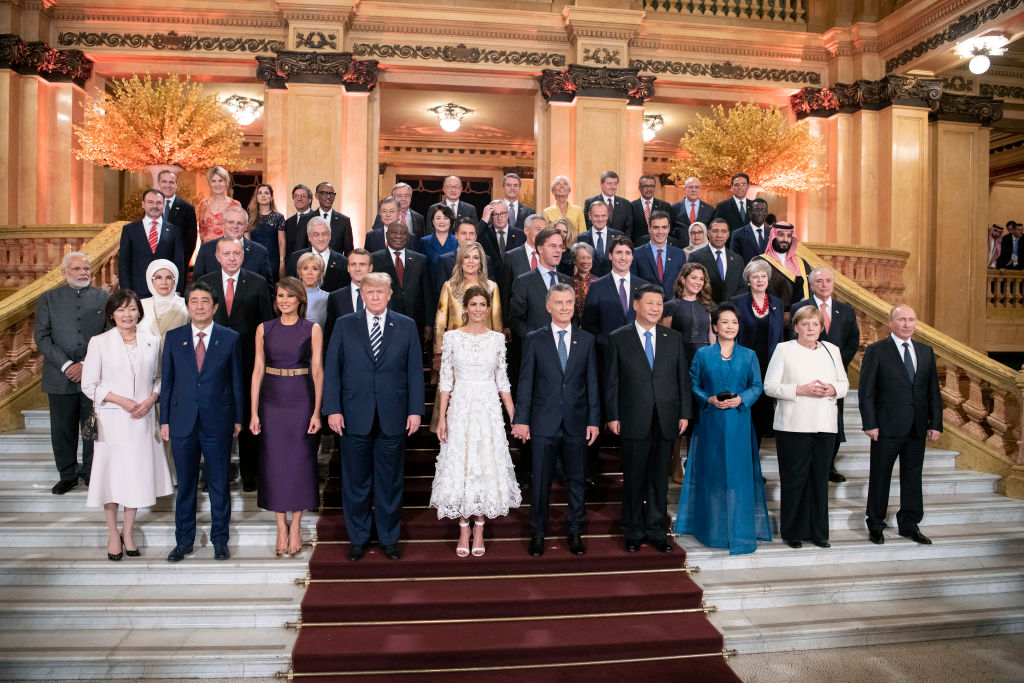 Лидерите на Г-20 с половинките си