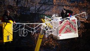 Празнична украса в Благоевград