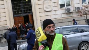 Таксиметрови шофьори протест