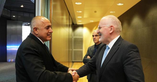 Премиерът Бойко Борисов се е срещнал днес със заместник председателя на