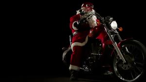 Дядо Коледа на мотор