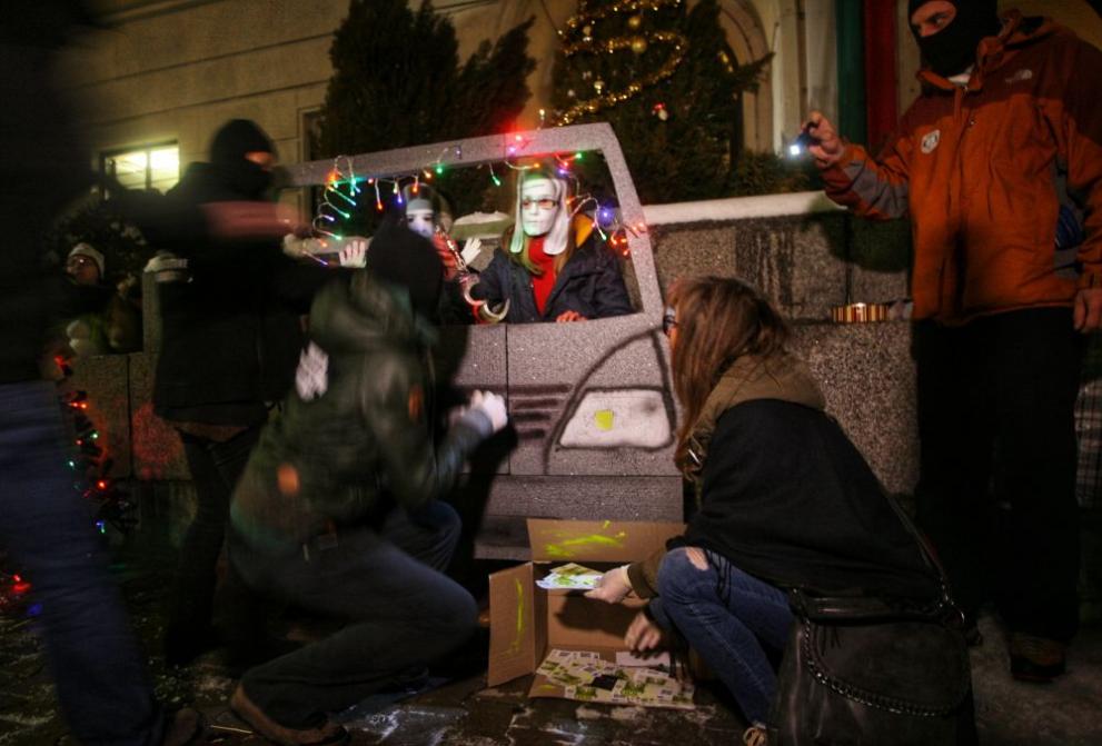  Протест пресъздаде ареста на Десислава Иванчева 