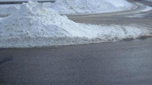 сняг улица зима