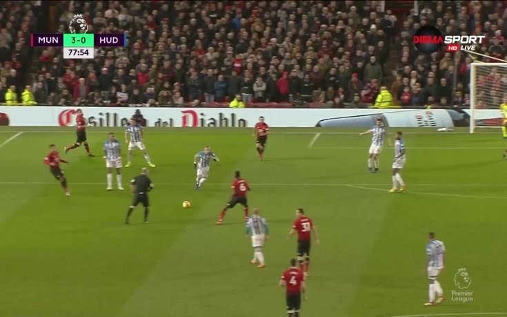 Манчестър Юнайтед - Хъдърсфийлд 3:1 /репортаж/