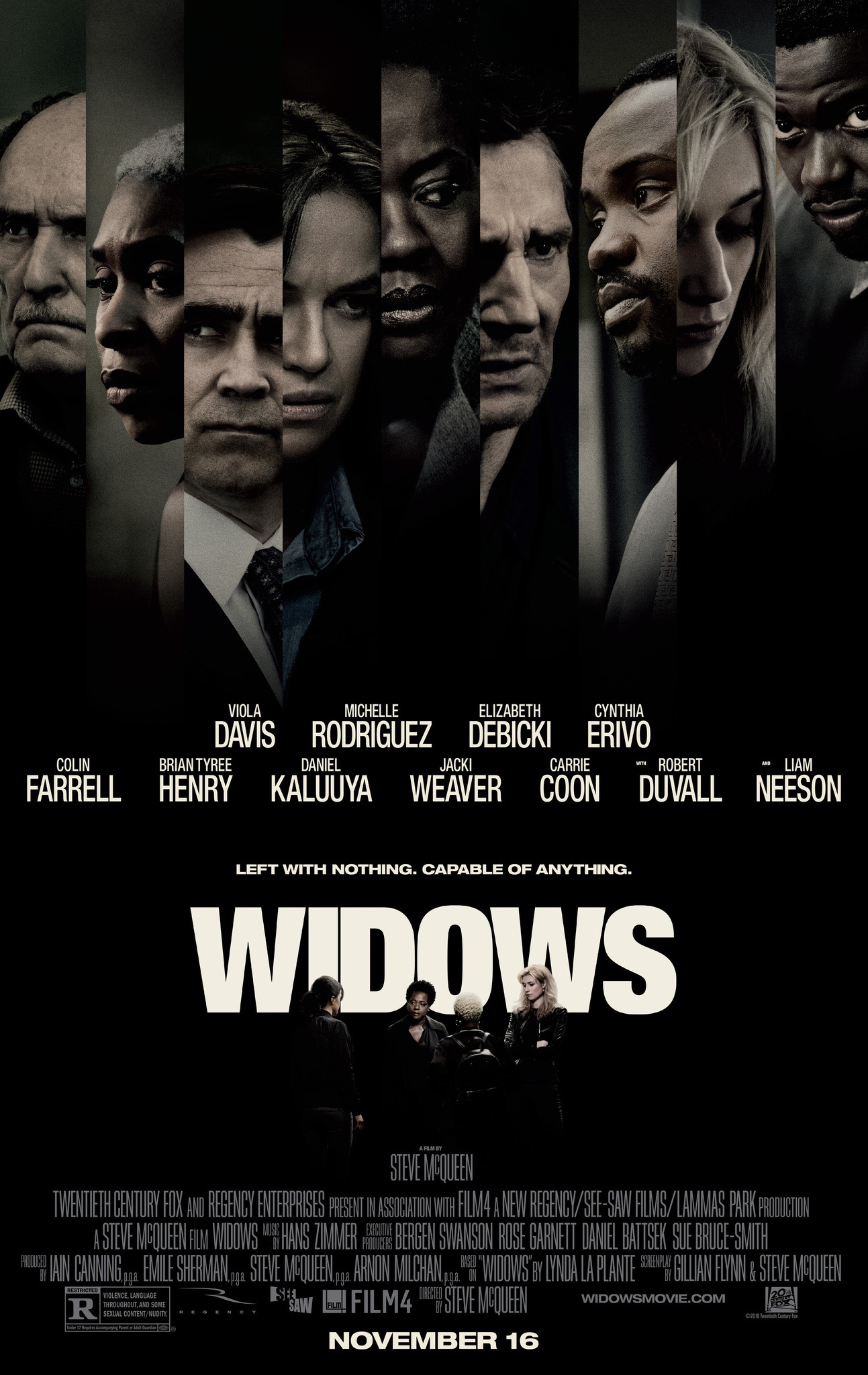 4. Widows / „Вдовици“ – Режисьор: Стив МакКуийн; Участват: Виола Дейвис, Лиам Нийсън, Колин Фарел