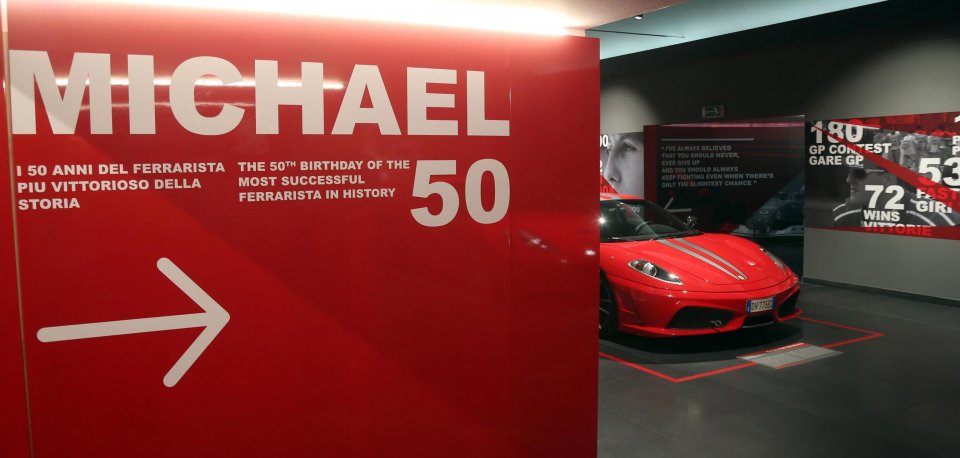 Изложбата на Ферари по случай 50 ия юбилей на Михаел1