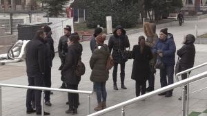 протест пред съдебната палата
