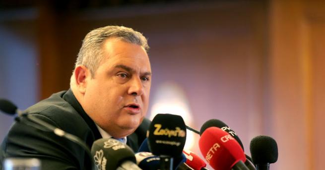 Гръцкият министър на отбраната и лидер на партията Независими гърци