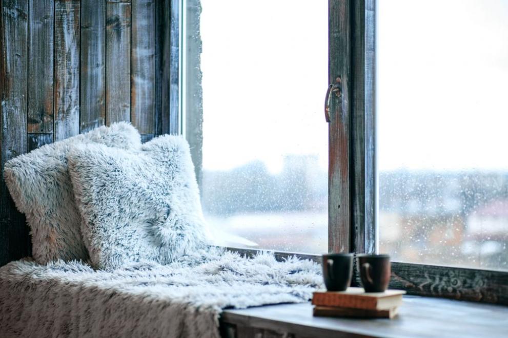  времето прозорец зима кафе 