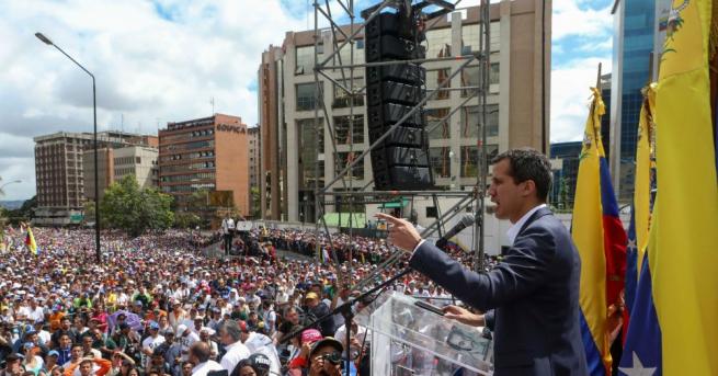 Председателят на венецуелския парламент Хуан Гуайдо се обяви за временен
