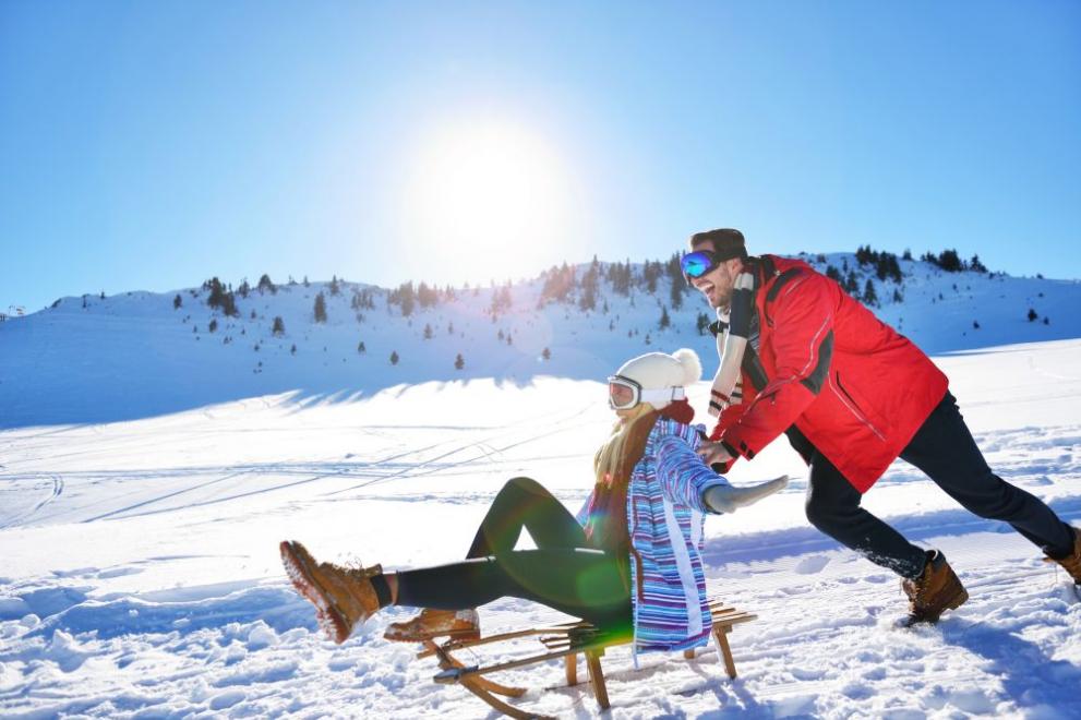  времето планина двойка шейна 