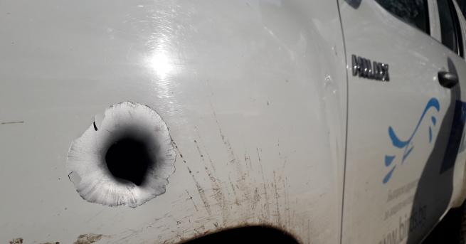 Неизвестен извършител е прострелял една от колите на Българското дружество