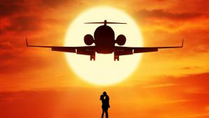 самолет вклюбени