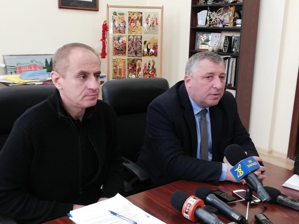 Областният управител Виктор Янев и кметът на Кюстендил Петър Паунов