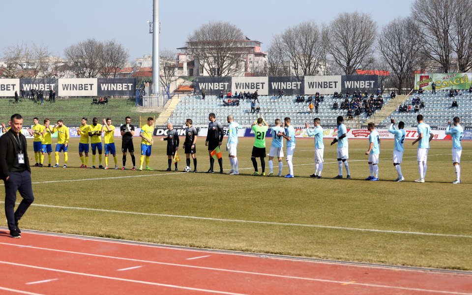 Първа лига, 22 кръг, Дунав Русе - Верея 1:0