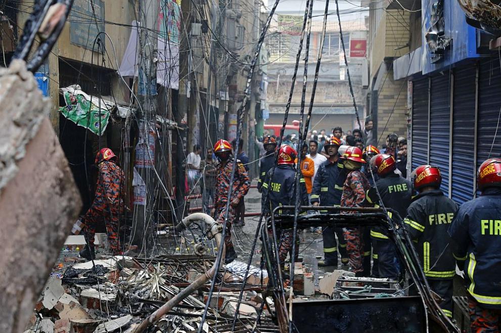  Бангладеш пожар починали 