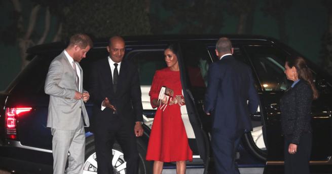 Херцозите на Съсекс принц Хари и съпругата му Меган пристигнаха