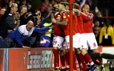 Отборът на Нотингам Форест се поздрави с победа като на