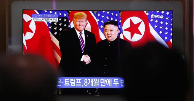 Американският президент Доналд Тръмп и севернокорейският лидер Ким Чен ун