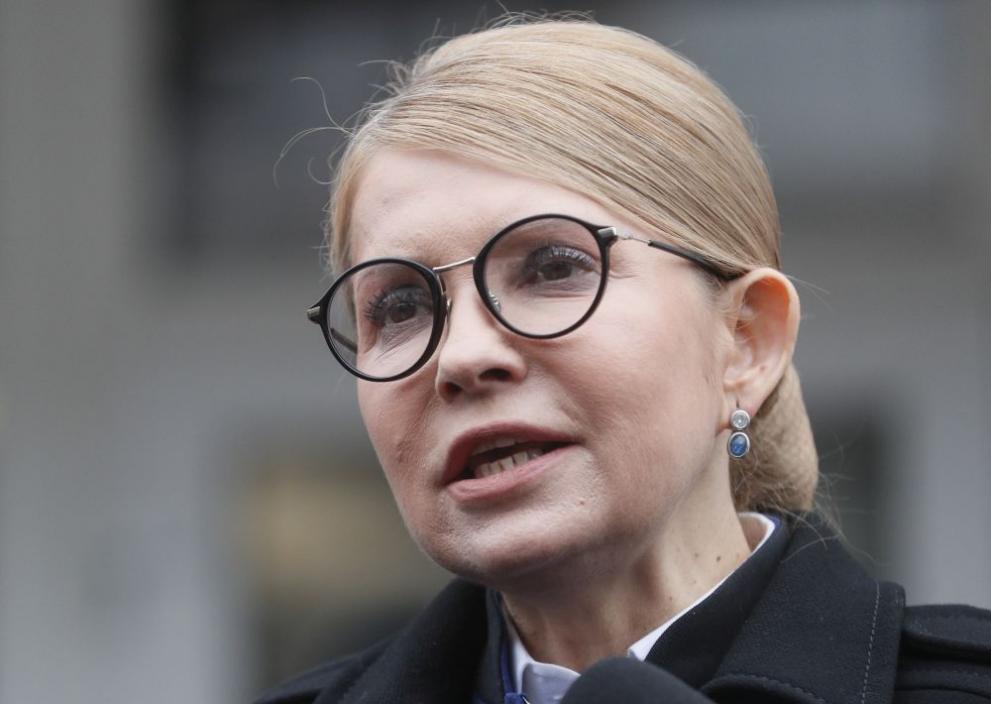 Кандидатката за президент на Украйна Юлия Тимошенко