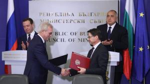 Премиерите на Русия и България Дмитрий Медведев и Бойко Борисов