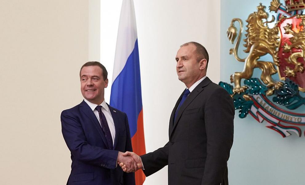  Президентът Румен Радев се срещна с премиера на Русия Дмитрий Медведев 