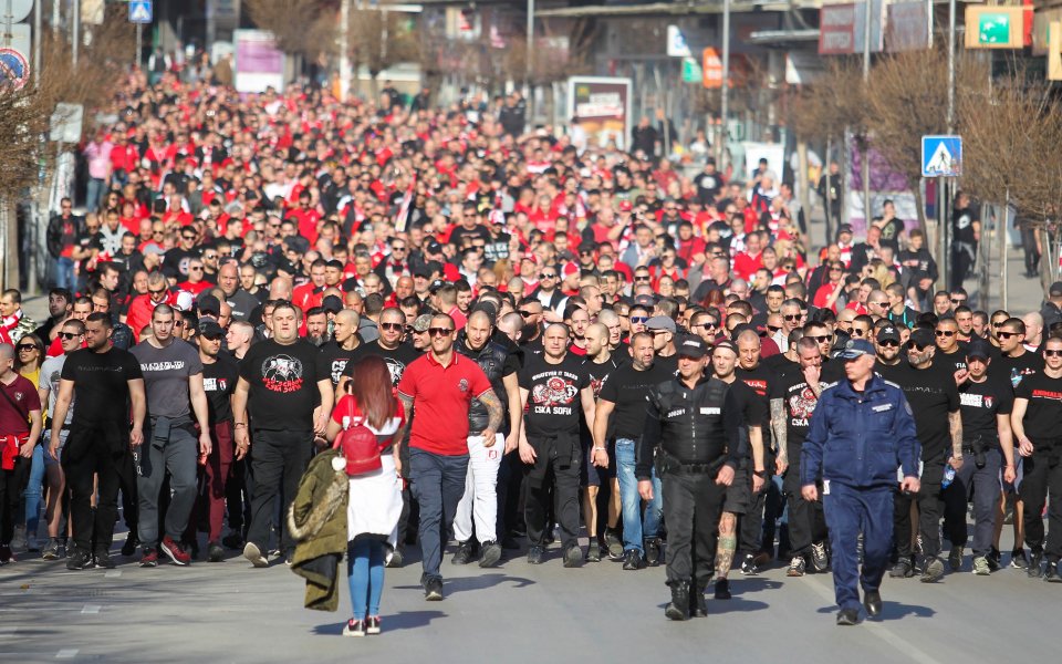 Феновете на ЦСКА също организират шествие преди дербито с Левски