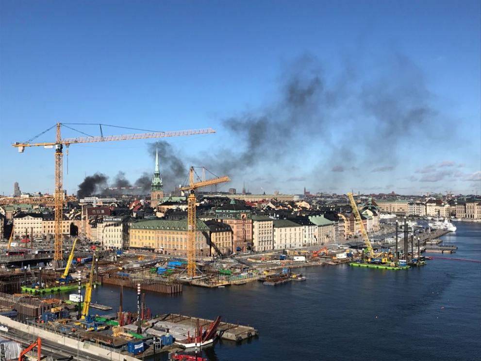  Мощна детонация раздруса центъра на Стокхолм 