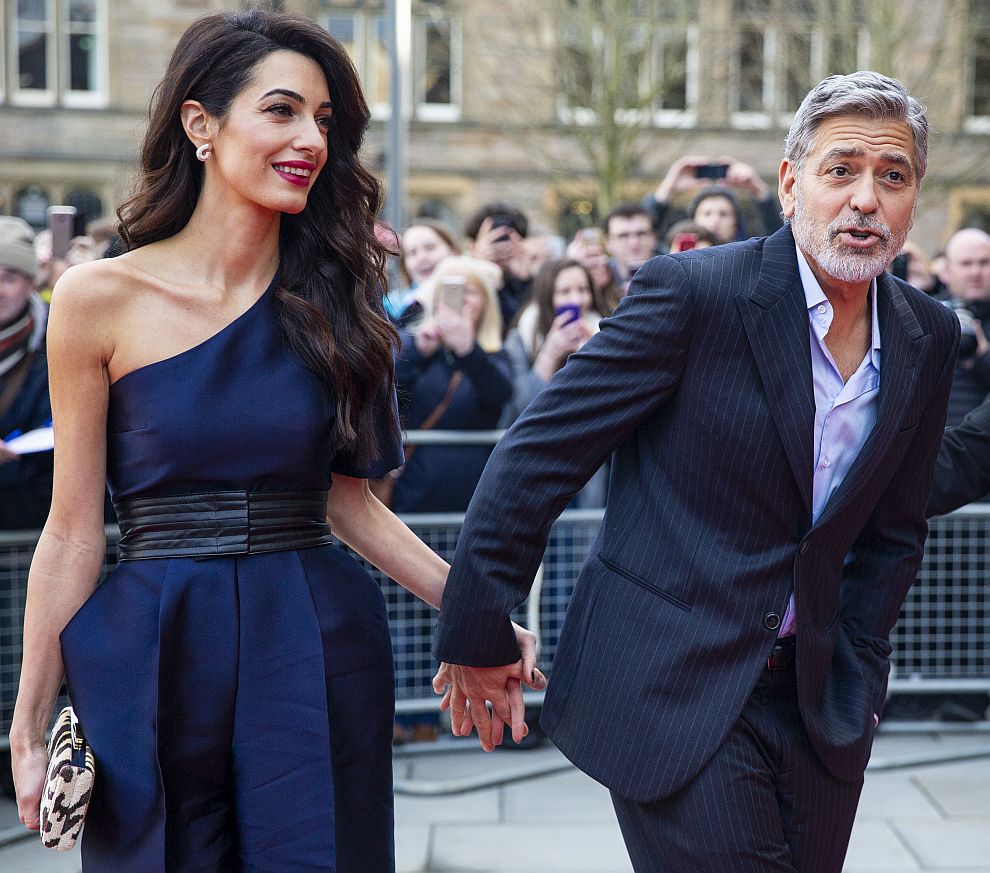 Джордж и Амал Клуни в Единбург