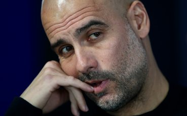 Мениджърът на Манчестър Сити Хосеп Гуардиола говори преди двубоя