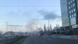 Кола се запали пред Панаира