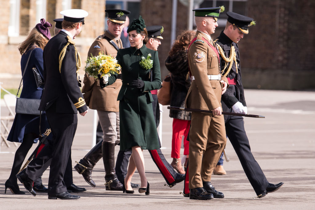 Британският принц Уилям и съпругата му, херцогинята на Кембридж Катрин, отбелязаха Деня на Свети Патрик в Лондон