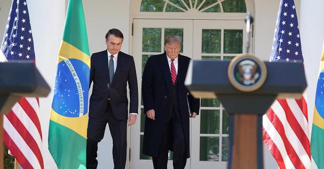 Бразилският президент Жаир Болсонаро изрази днес подкрепа за американския си
