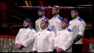 синият отбор